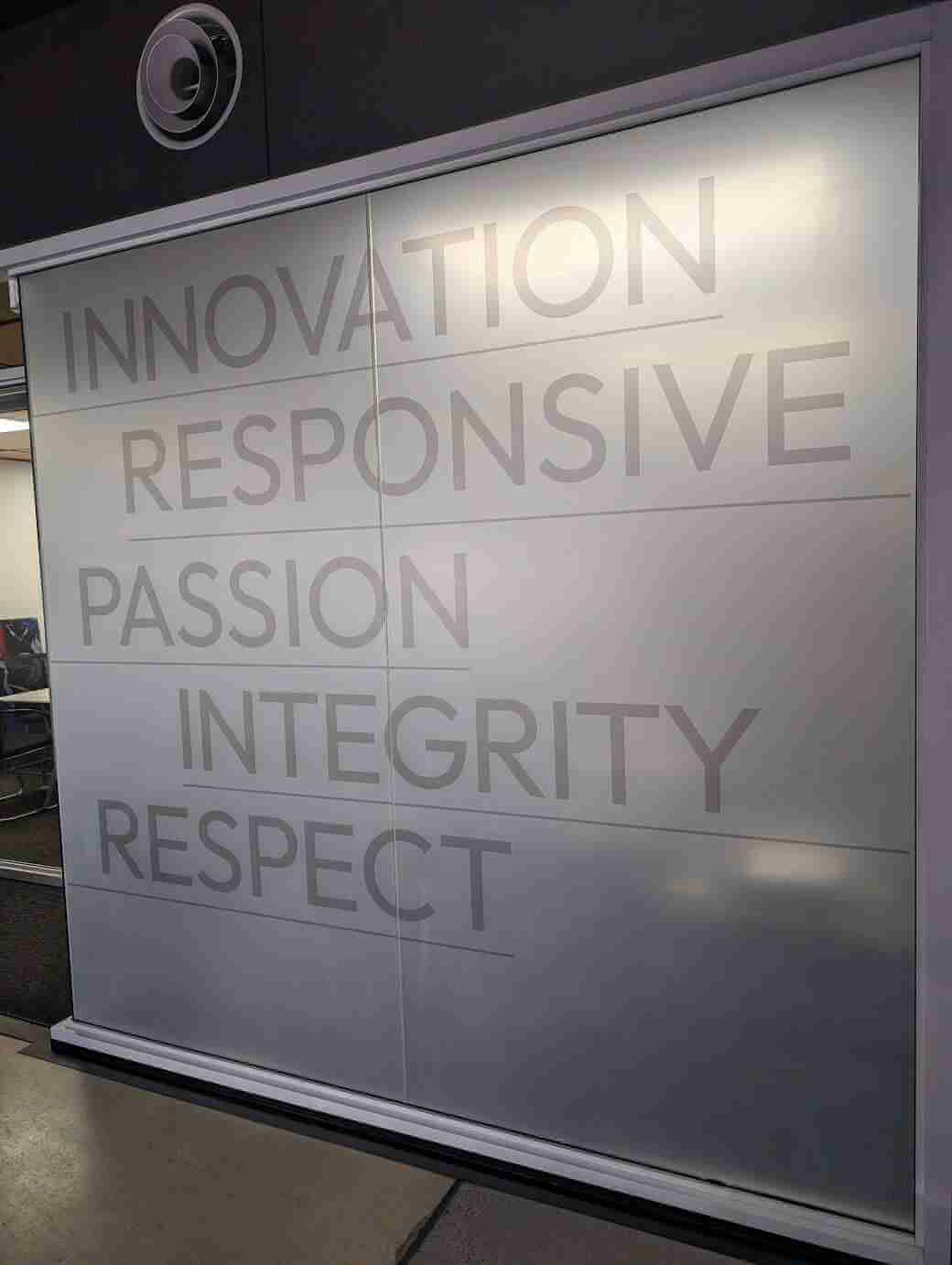 Indoor Signage project by Gigantic Signs