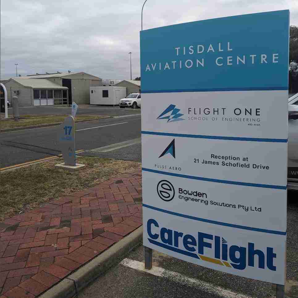 day night acrylic sign black by day and illuminated at night - gigantic signs adelaide
