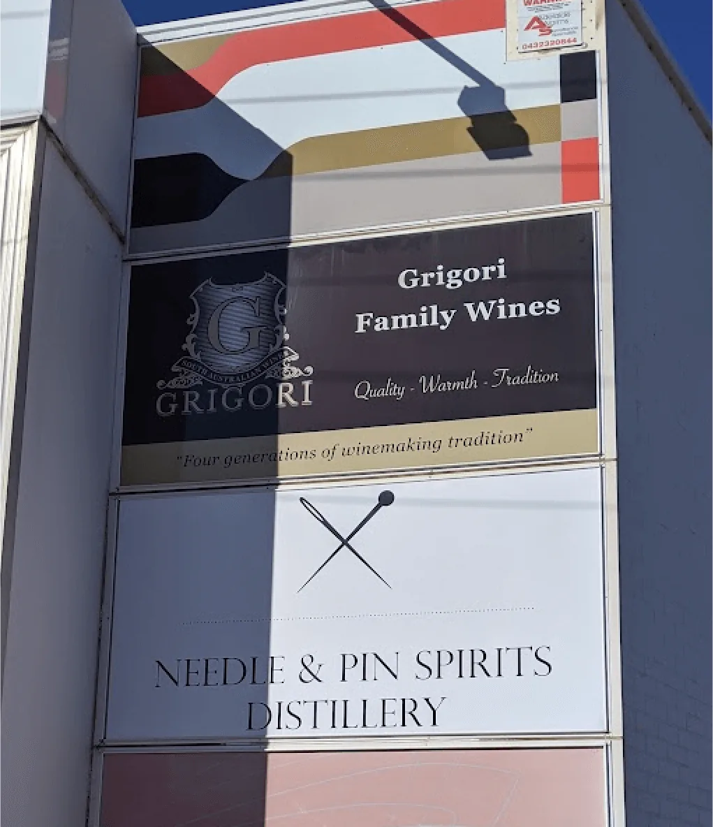 Sign for Grigori Family Wines