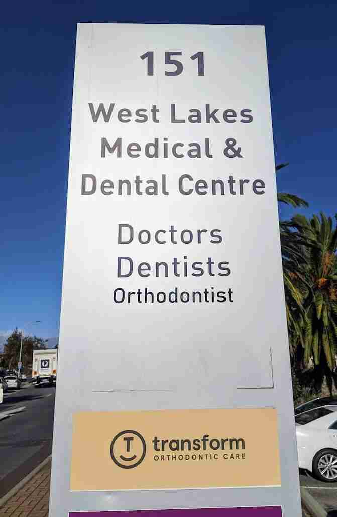 Medical and dental center sign