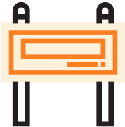 Icon of illuminated sign representing LED or lightbox signage